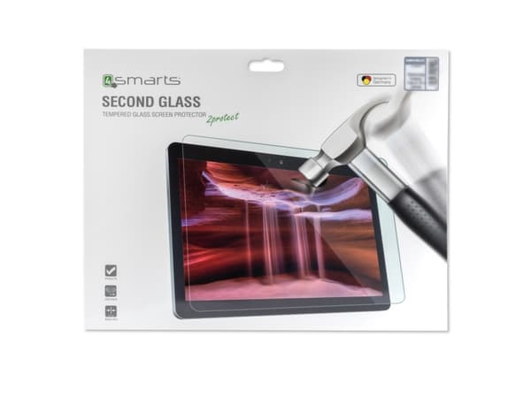 4smarts - Skjermbeskyttelse for nettbrett - 2.5D - glass - 10.2" - gjennomsiktig - for Apple 10.2-inch iPad (7. generasjon, 8. generasjon, 9. generas