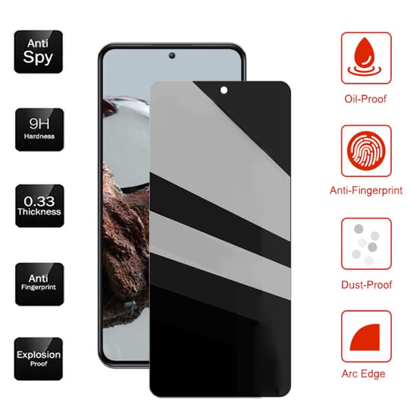 Xiaomi Mi 11T Pro Skärmskydd Anti-Spy HD 0,3mm