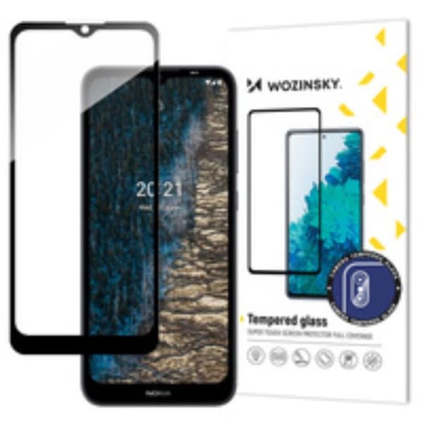 Wozinsky Nokia C20/C10 Härdat Glas Full Glue - Svart