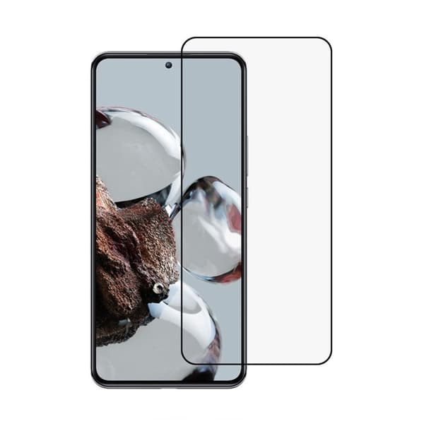 Skärmskydd Xiaomi 12T - 3D Härdat Glas - Svart (miljö)