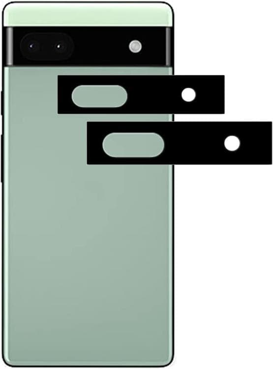 [2-PACK] Google Pixel 6a Härdat glas Kameralinsskydd - Svart
