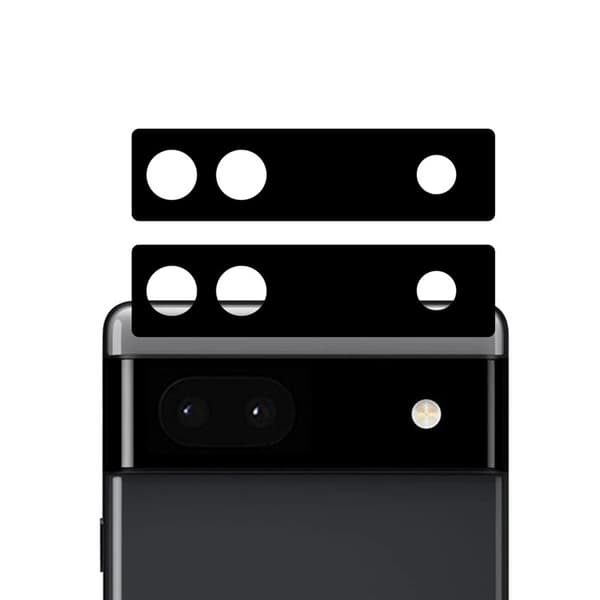 [2-PACK] Google Pixel 6a Härdat glas Kameralinsskydd - Svart