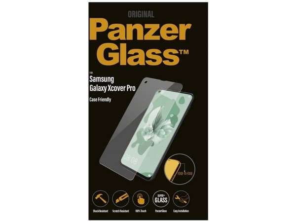 PanzerGlass 7227, Samsung, Samsung - Galaxy Xcover Pro, Torr applicering, Reptålig, Stöttålig, Transparent, 1 styck