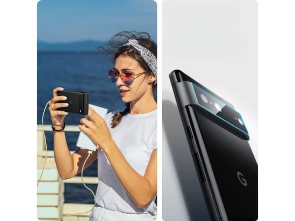 Spigen AGL05471, Linsebeskytter, Sort, Herdet glass, Google, Pixel 7, Boks