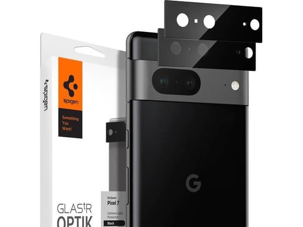 Spigen AGL05471, Linsebeskytter, Sort, Herdet glass, Google, Pixel 7, Boks