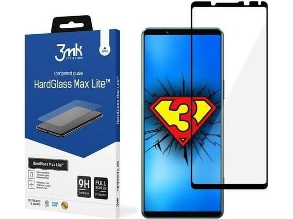 3MK 3MK HardGlass Max Lite Sony Xperia 5 IV svart/svart Fullscreen Glass Lite