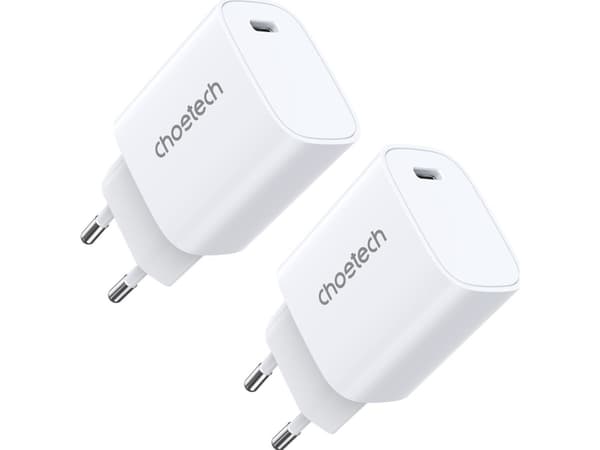 Choetech laddare Q5004 20W PD iPhone 12/13 vit (2st)