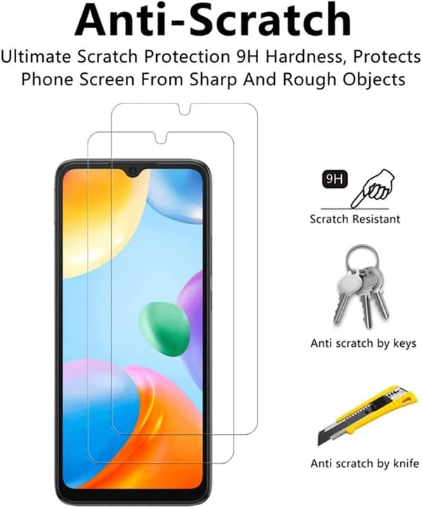[1-PACK] Xiaomi Redmi 10C Härdat Glas Skärmskydd - Clear