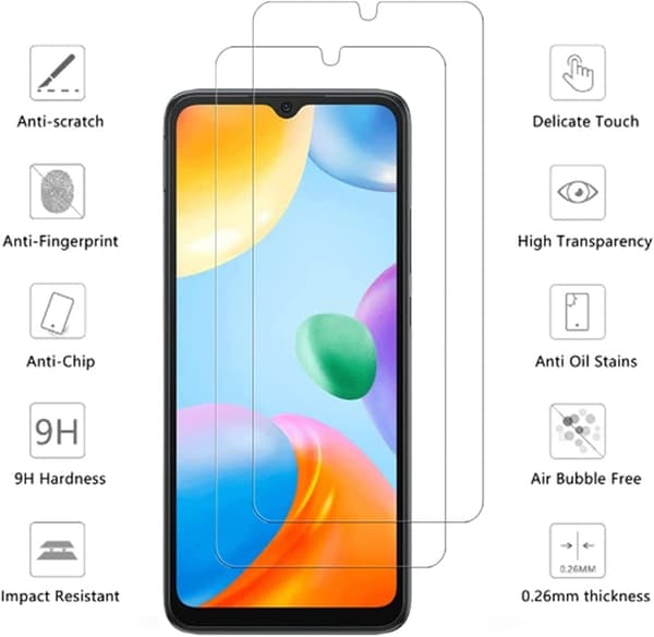 [1-PACK] Xiaomi Redmi 10C Härdat Glas Skärmskydd - Clear