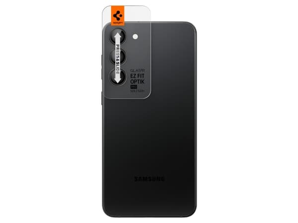Spigen GLAS.tR EZ Fit Optik Pro - Linsebeskytter for mobiltelefon - glass - rammefarge svart - for Samsung Galaxy S23+