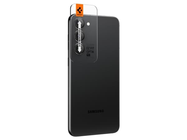 Spigen GLAS.tR EZ Fit Optik Pro - Linsebeskytter for mobiltelefon - glass - rammefarge svart - for Samsung Galaxy S23+