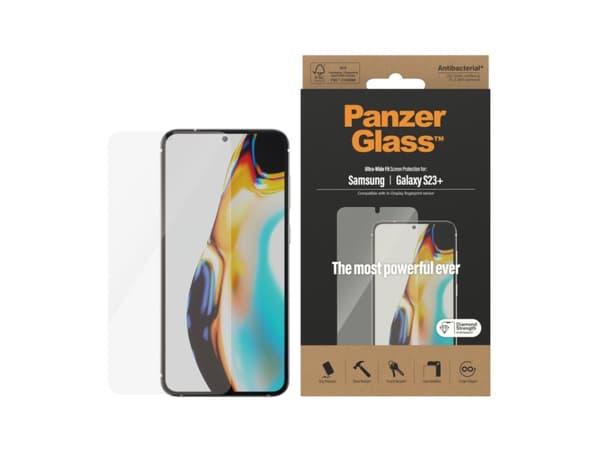 PanzerGlass™ | Matkapuhelimen näytönsuoja - Ultra-Wide Fit | Samsung Galaxy S23+