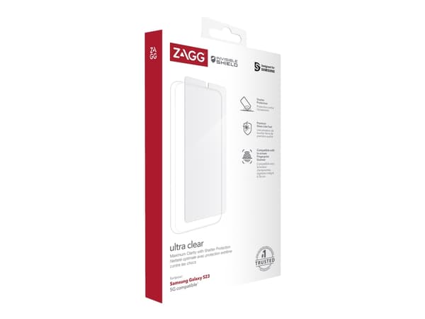 ZAGG InvisibleShield Ultra Clear - Matkapuhelimen näytönsuoja - Samsung Galaxy S23:lle