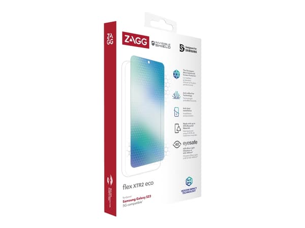 ZAGG InvisibleShield Flex XTR2 ECO - Skjermbeskyttelse for mobiltelefon - for Samsung Galaxy S23