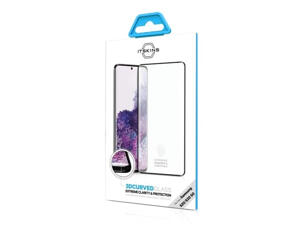 ITSKINS 3D beskyttelsesglas til Samsung Galaxy S20 4G / 5G®