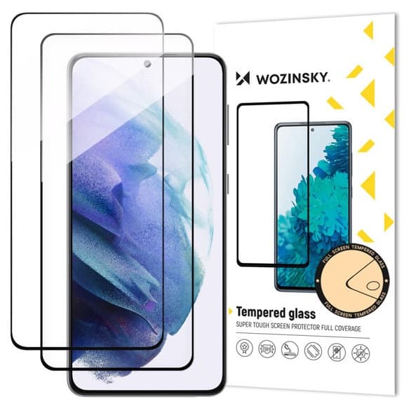 Skärmskydd Samsung Galaxy S23 Härdat Glas Full Cover 2-PACK