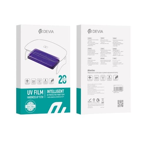 Devia UV-filmsett for smarttelefoner, 20stk 5H