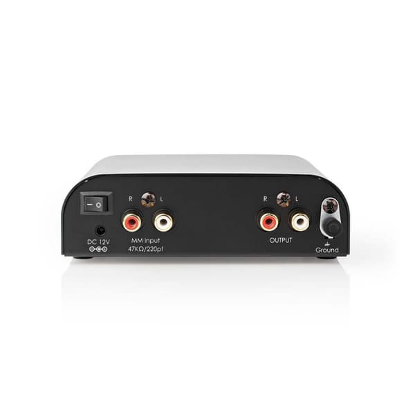 Nedis Forforstærker | Tilslutninger indgang: 1x RCA | Tilslutninger udgang: 1x RCA | 2 Kanaler | Phono / Pladespiller | Automatisk | Sort