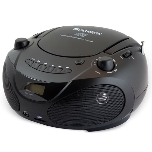 Champion Boombox CD/Radio/MP3/USB Svart