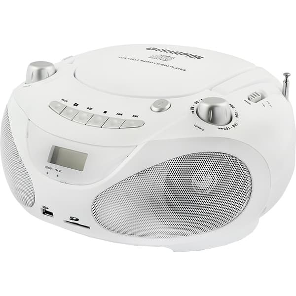 Champion Boombox CD/Radio/MP3/USB Hvit