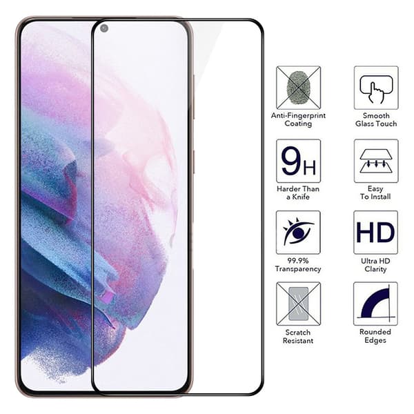 Heltäckande Härdat Glas 2.5D Skärmskydd Galaxy S23 Plus (3-pack)