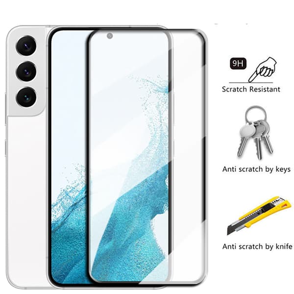 Heltäckande Härdat Glas 2.5D Skärmskydd Galaxy S23 (3-pack)