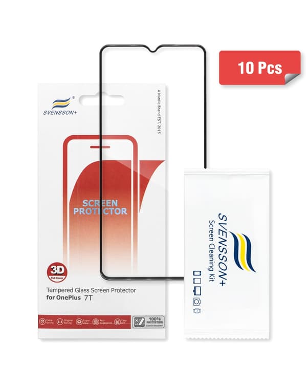 Svensson Plus Full Cover Tempered Glass For OnePlus 7T 10-pack