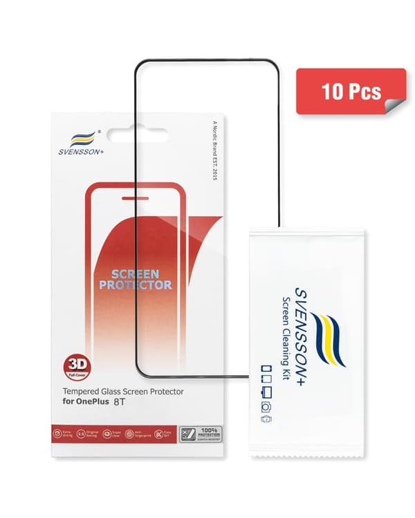 Svensson Plus Full Cover Tempered Glass For OnePlus 8T 10-pack