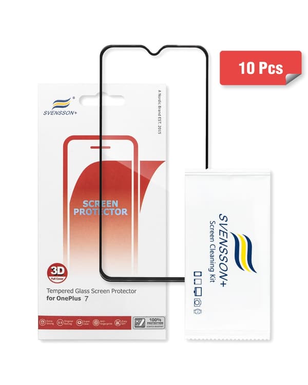 Svensson Plus Full Cover Tempered Glass For OnePlus 7 10-pack