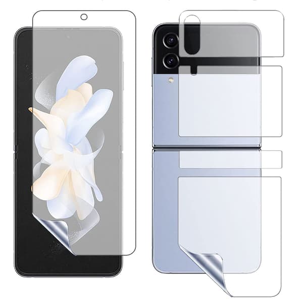 2-PACK Z Flip4 Hydrogel Fram- Baksida Skärmskydd Kameralinsskydd