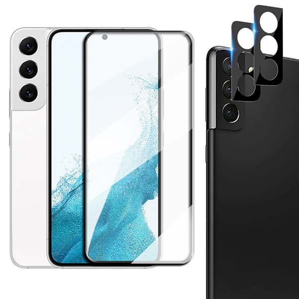 Galaxy S23 2.5D Skärmskydd och Kameralinsskydd (2-pack)