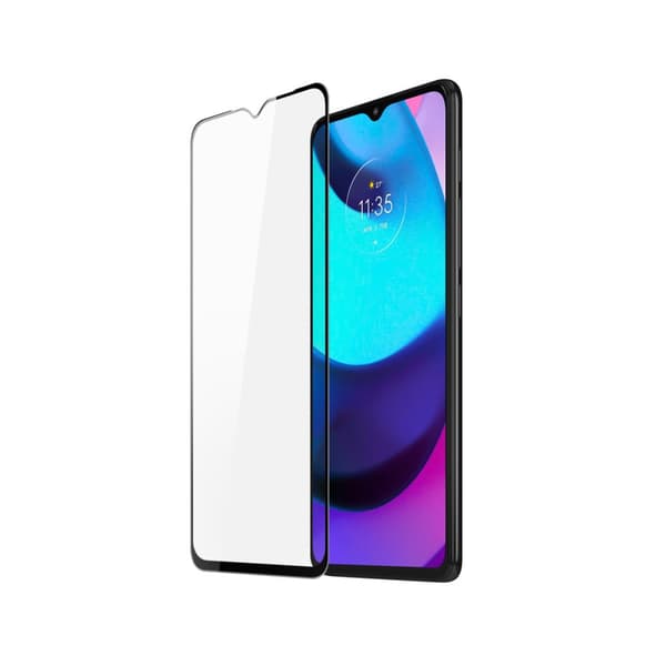 Skärmskydd Motorola Moto E20 - 3D Härdat Glas - Svart (miljö)