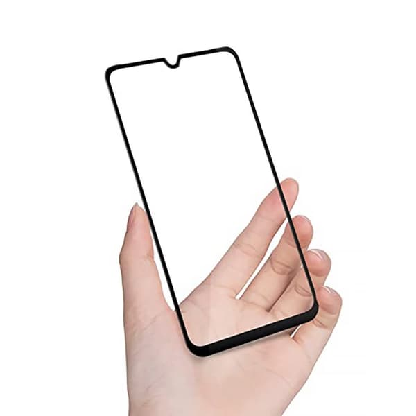 Skärmskydd Motorola Moto E20 - 3D Härdat Glas - Svart (miljö)