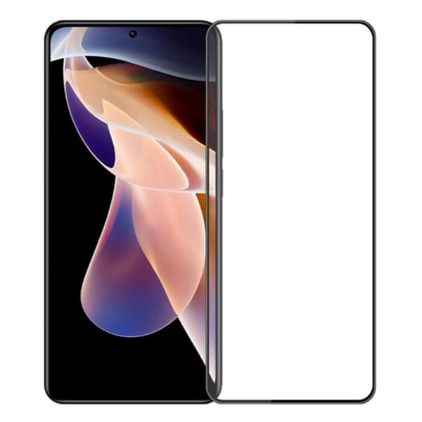 Skärmskydd Xiaomi Redmi Note 11 Pro - 3D Härdat Glas - Svart (miljö)