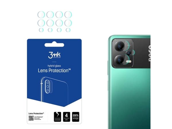 3MK 3MK Lens Protect Poco X5 5G kameran objektiivin suojaus 4kpl