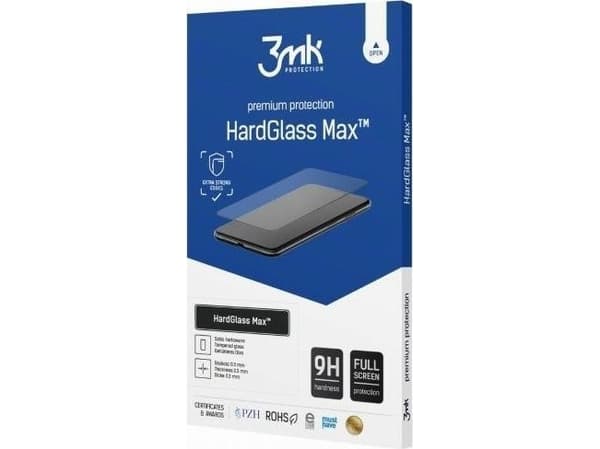 3MK HardGlass Max Samsung Galaxy Z Fold 3 5G (edessä) musta kehys Fullscreen lasi