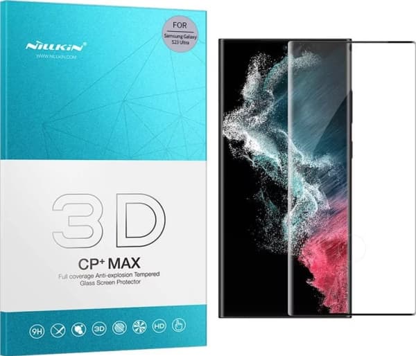 Nillkin 3D CP+ Max Samsung Galaxy S23 Ultra karkaistu lasi