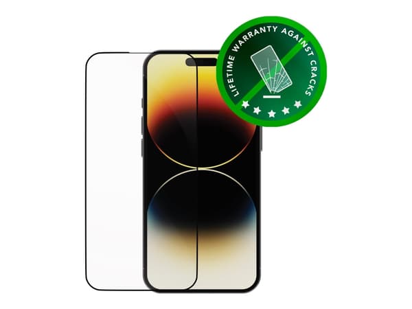 dbramante1928 Eco-Shield, Apple, iPhone 14 Pro Max, Pölynkestävä, Naarmuuntumisenkestävä, Musta, Läpinäkyvä, 1 kpl