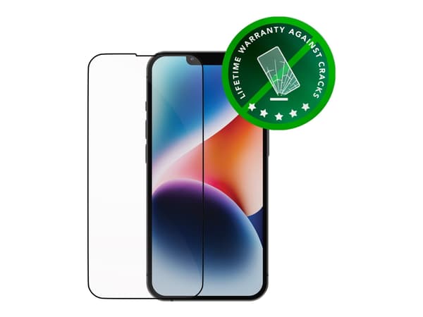 dbramante1928 Eco-Shield, Apple, iPhone 13, iPhone 13 Pro, iPhone 14, Pölynkestävä, Naarmuuntumisenkestävä, Musta, Läpinäkyvä, 1 kpl
