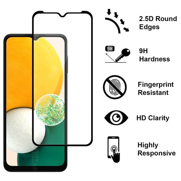 Heltäckande Härdat Glas 2.5D Skärmskydd Galaxy A23 5G (3-pack)