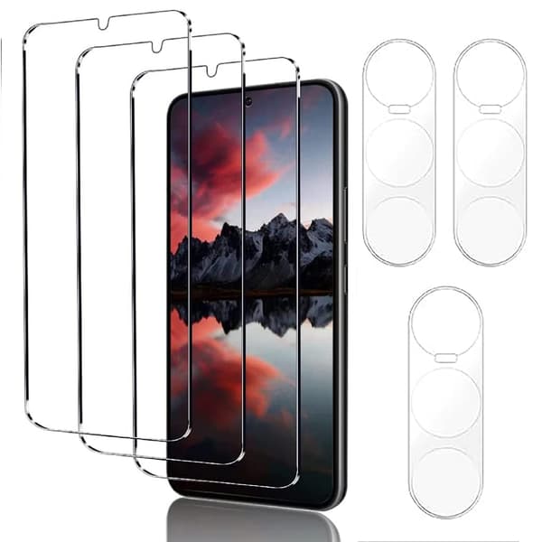 2-PACK Samsung Galaxy S23 Skärmskydd Kameralinsskydd 0,3mm