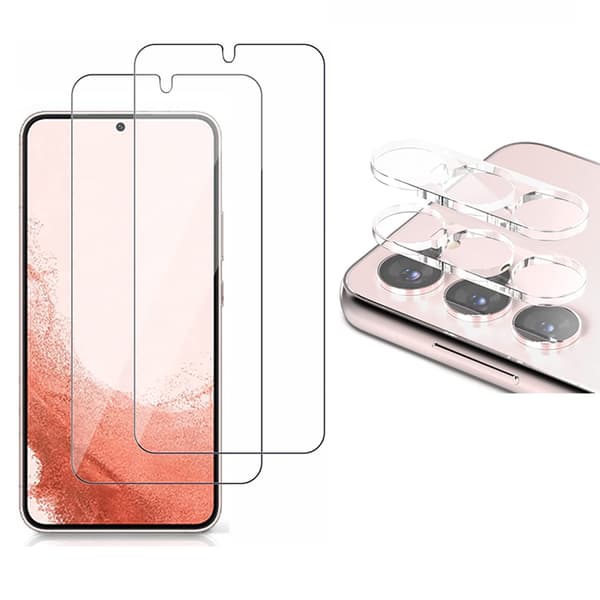 2-PACK Samsung Galaxy S23 Plus Skärmskydd Kameralinsskydd 0,3mm