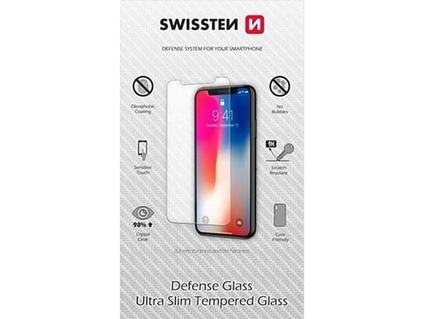 Swissten härdat säkerhetsglas, pro Apple iPhone SE 2020, svart, Försvarsglas