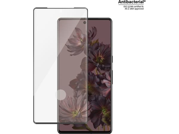 PanzerGlass - Skjermbeskyttelse for mobiltelefon - ultrabred passform - glass - rammefarge svart - for Google Pixel 7 Pro