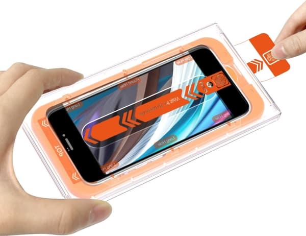 MOBILE ORIGIN Screen Guard iPhone 8 / 7 / SE 2022 / SE 2020 z wygodnym aplikatorem, 2 szt