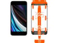 Miniatyrbild 2 av 5: MOBILE ORIGIN Screen Guard iPhone 8 / 7 / SE 2022 / SE 2020 z wygodnym aplikatorem, 2 szt