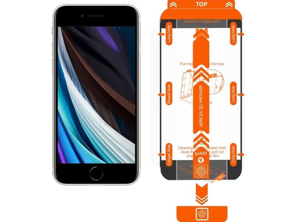 MOBILE ORIGIN Screen Guard iPhone 8 / 7 / SE 2022 / SE 2020 z wygodnym aplikatorem, 2 szt