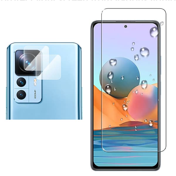 Xiaomi 12T Sk�rmskydd och Kameralinsskydd (3-pack)