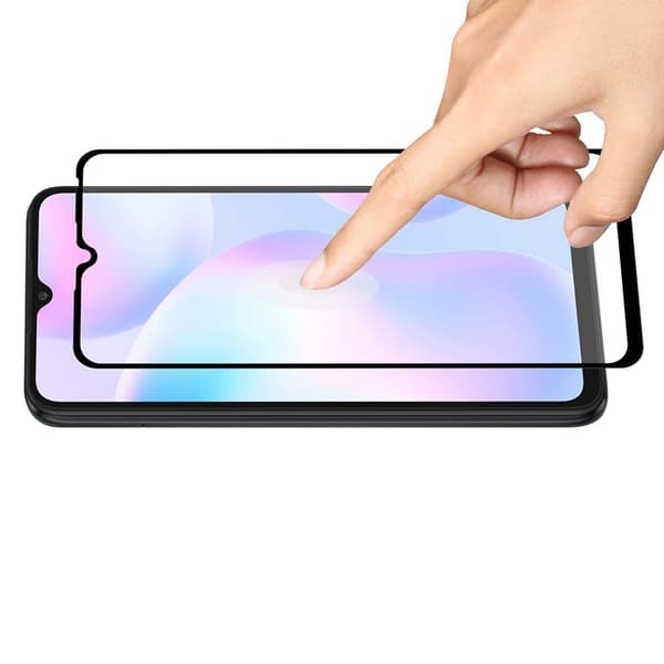 Heltäckande Härdat Glas 2.5D Skärmskydd Redmi 9C NFC (2-pack)