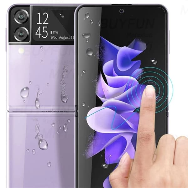 2-PACK Samsung Galaxy Z Flip 3 -Skärmskydd Hydrogel (Fram & bak)